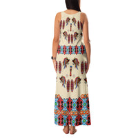 Papua Batik Motif Bird Of Paradise and Native Papuan Shield Family Matching Tank Maxi Dress and Hawaiian Shirt - Wonder Print Shop