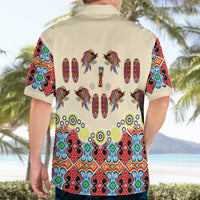 Papua Batik Motif Bird Of Paradise and Native Papuan Shield Hawaiian Shirt - Wonder Print Shop