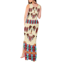 Papua Batik Motif Bird Of Paradise and Native Papuan Shield Tank Maxi Dress - Wonder Print Shop