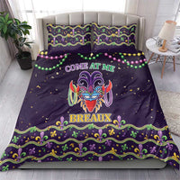 Come At Me Breaux Crawfish Beads Bedding Set Mardi Gras Carnival