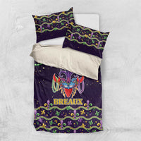 Come At Me Breaux Crawfish Beads Bedding Set Mardi Gras Carnival