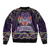 Come At Me Breaux Crawfish Beads Bomber Jacket Mardi Gras Carnival