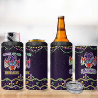 Come At Me Breaux Crawfish Beads 4 in 1 Can Cooler Tumbler Mardi Gras Carnival