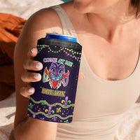 Come At Me Breaux Crawfish Beads 4 in 1 Can Cooler Tumbler Mardi Gras Carnival