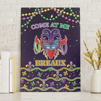 Come At Me Breaux Crawfish Beads Canvas Wall Art Mardi Gras Carnival