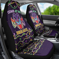Come At Me Breaux Crawfish Beads Car Seat Cover Mardi Gras Carnival