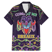 Come At Me Breaux Crawfish Beads Family Matching Mermaid Dress and Hawaiian Shirt Mardi Gras Carnival LT9 - Wonder Print Shop
