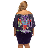 Come At Me Breaux Crawfish Beads Family Matching Off Shoulder Short Dress and Hawaiian Shirt Mardi Gras Carnival LT9 - Wonder Print Shop