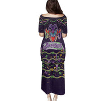 Come At Me Breaux Crawfish Beads Family Matching Puletasi and Hawaiian Shirt Mardi Gras Carnival