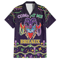 Come At Me Breaux Crawfish Beads Family Matching Short Sleeve Bodycon Dress and Hawaiian Shirt Mardi Gras Carnival - Wonder Print Shop