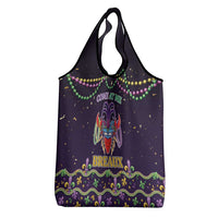 Come At Me Breaux Crawfish Beads Grocery Bag Mardi Gras Carnival