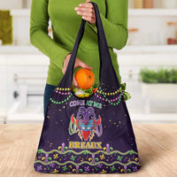 Come At Me Breaux Crawfish Beads Grocery Bag Mardi Gras Carnival