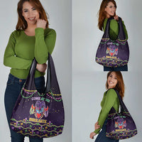 Come At Me Breaux Crawfish Beads Grocery Bag Mardi Gras Carnival