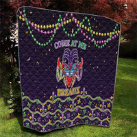 Come At Me Breaux Crawfish Beads Quilt Mardi Gras Carnival - Wonder Print Shop
