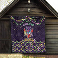 Come At Me Breaux Crawfish Beads Quilt Mardi Gras Carnival - Wonder Print Shop