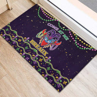 Come At Me Breaux Crawfish Beads Rubber Doormat Mardi Gras Carnival - Wonder Print Shop