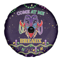 Come At Me Breaux Crawfish Beads Spare Tire Cover Mardi Gras Carnival - Wonder Print Shop