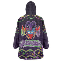 Come At Me Breaux Crawfish Beads Wearable Blanket Hoodie Mardi Gras Carnival - Wonder Print Shop