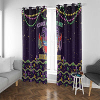 Come At Me Breaux Crawfish Beads Window Curtain Mardi Gras Carnival - Wonder Print Shop