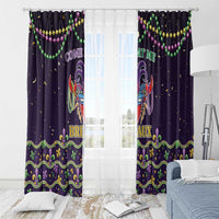 Come At Me Breaux Crawfish Beads Window Curtain Mardi Gras Carnival - Wonder Print Shop