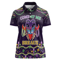 Come At Me Breaux Crawfish Beads Women Polo Shirt Mardi Gras Carnival - Wonder Print Shop