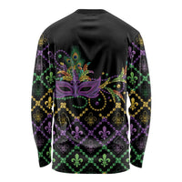 Mardi Gras Carnival Long Sleeve Shirt Geometric Pattern Vintage - Wonder Print Shop