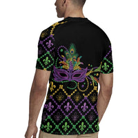Mardi Gras Carnival Rugby Jersey Geometric Pattern Vintage - Wonder Print Shop
