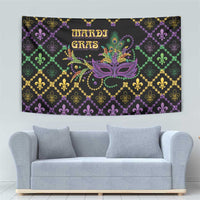 Mardi Gras Carnival Tapestry Geometric Pattern Vintage - Wonder Print Shop
