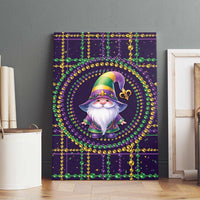 Mardi Gras Gnome Canvas Wall Art Beads Fleur de lis Symbol