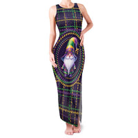 Mardi Gras Gnome Family Matching Tank Maxi Dress and Hawaiian Shirt Beads Fleur de lis Symbol - Wonder Print Shop