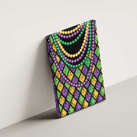 Mardi Gras Strings of Beads Canvas Wall Art