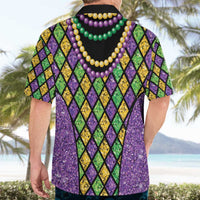 Mardi Gras Strings of Beads Hawaiian Shirt - Wonder Print Shop