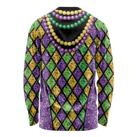 Mardi Gras Strings of Beads Long Sleeve Shirt - Wonder Print Shop