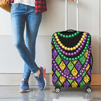 Mardi Gras Strings of Beads Luggage Cover - Wonder Print Shop