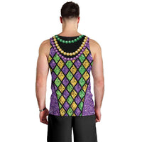 Mardi Gras Strings of Beads Men Tank Top - Wonder Print Shop