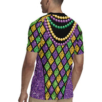 Mardi Gras Strings of Beads Rugby Jersey - Wonder Print Shop