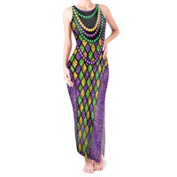 Mardi Gras Strings of Beads Tank Maxi Dress - Wonder Print Shop