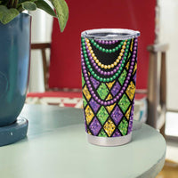 Mardi Gras Strings of Beads Tumbler Cup - Wonder Print Shop