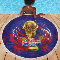 Haiti Grenadye Alaso Beach Blanket Blue Nou Retounen Anko 1974-2026 - Wonder Print Shop