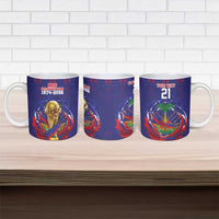 Custom Haiti Grenadye Alaso Ceramic Mug Blue Nou Retounen Anko 1974-2026 - Wonder Print Shop