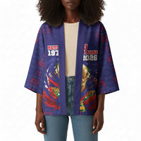 Custom Haiti Grenadye Alaso Kimono Blue Nou Retounen Anko 1974-2026 - Wonder Print Shop