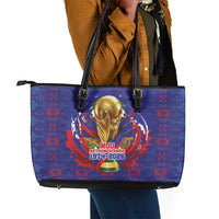 Haiti Grenadye Alaso Leather Tote Bag Blue Nou Retounen Anko 1974-2026 - Wonder Print Shop