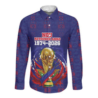 Custom Haiti Grenadye Alaso Long Sleeve Button Shirt Blue Nou Retounen Anko 1974-2026 - Wonder Print Shop