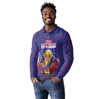 Custom Haiti Grenadye Alaso Long Sleeve Polo Shirt Blue Nou Retounen Anko 1974-2026 - Wonder Print Shop