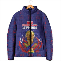 Custom Haiti Grenadye Alaso Padded Jacket Blue Nou Retounen Anko 1974-2026 - Wonder Print Shop