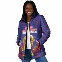 Custom Haiti Grenadye Alaso Padded Jacket Blue Nou Retounen Anko 1974-2026 - Wonder Print Shop