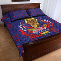 Haiti Grenadye Alaso Quilt Bed Set Blue Nou Retounen Anko 1974-2026 - Wonder Print Shop