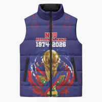 Custom Haiti Grenadye Alaso Sleeveless Puffer Jacket Blue Nou Retounen Anko 1974-2026 - Wonder Print Shop