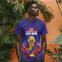 Custom Haiti Grenadye Alaso T shirt Blue Nou Retounen Anko 1974-2026 - Wonder Print Shop