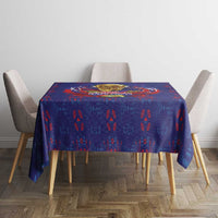 Haiti Grenadye Alaso Tablecloth Blue Nou Retounen Anko 1974-2026 - Wonder Print Shop